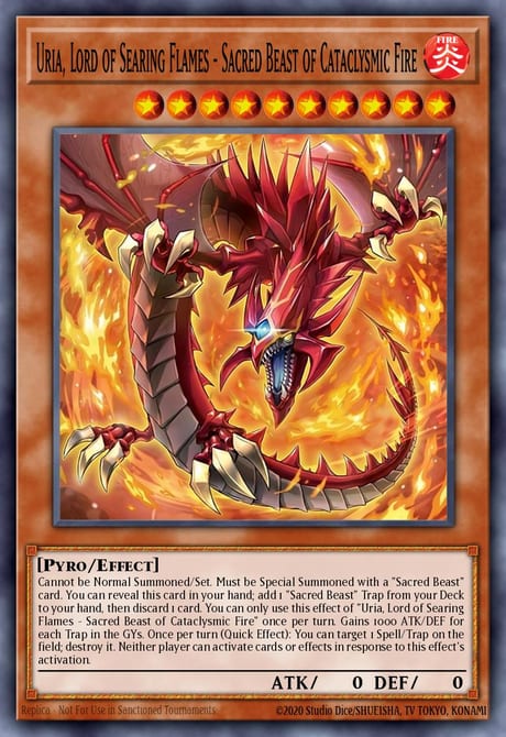 Uria, Lord of Searing Flames - Sacred Beast of Cataclysmic Fire